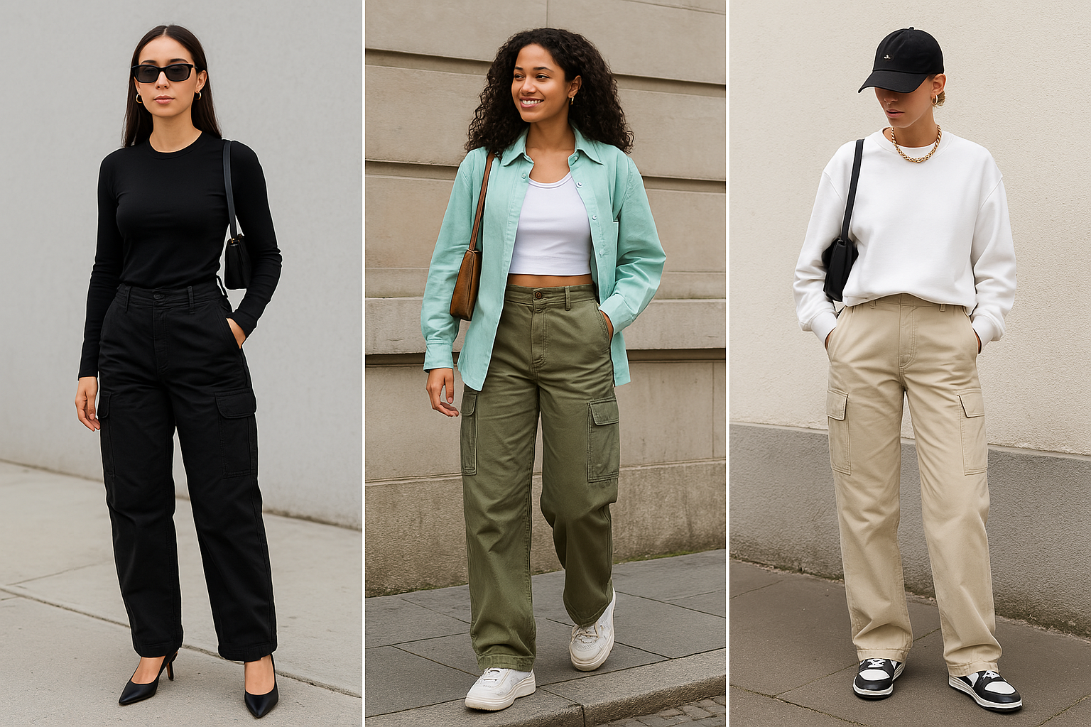 3 Ways to Rock Your Cargo Pants This Spring
