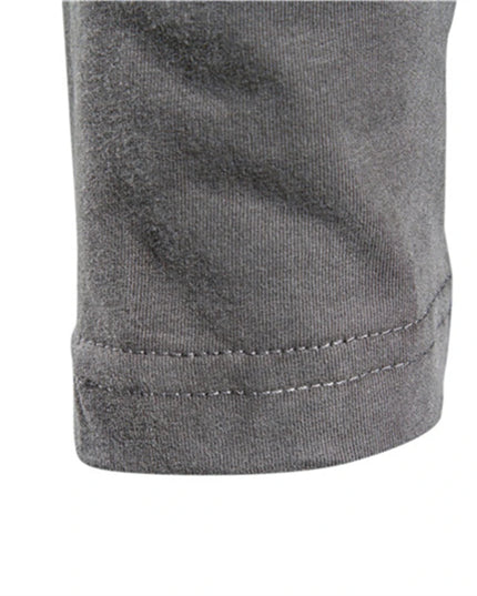 100% Cotton Long Sleeve T-Shirt for Men - Casual Spring Style