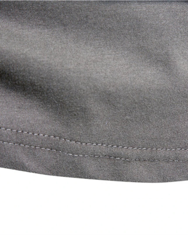 100% Cotton Long Sleeve T-Shirt for Men - Casual Spring Style