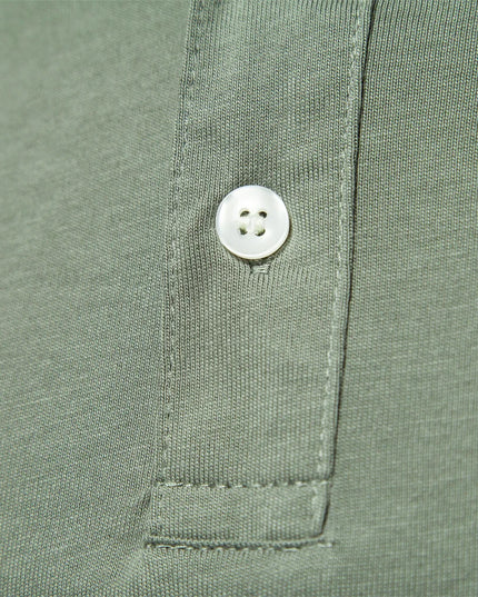 100% Cotton Men's Polo Shirt - Solid Color for Summer