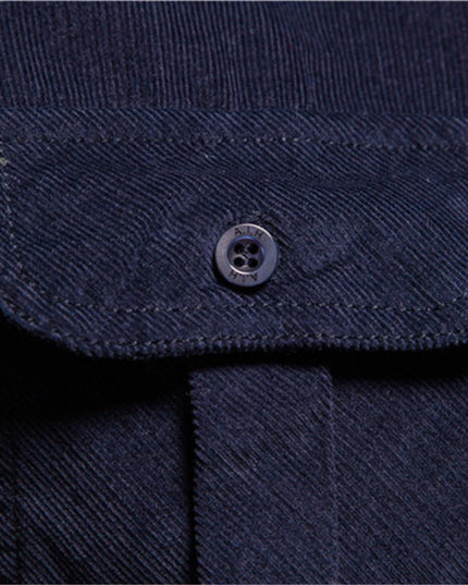 100% Cotton Men's Slim Fit Casual Shirt - Autumn Fashion