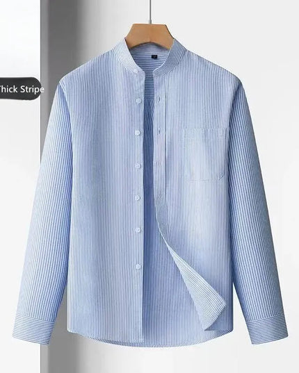 100% Cotton Oxford Mens Dress Shirt - Long Sleeve Smart Casual Fit