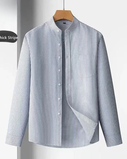 100% Cotton Oxford Mens Dress Shirt - Long Sleeve Smart Casual Fit