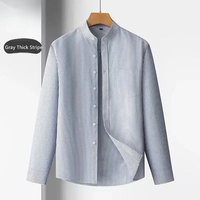 100% Cotton Oxford Mens Dress Shirt - Long Sleeve Smart Casual Fit