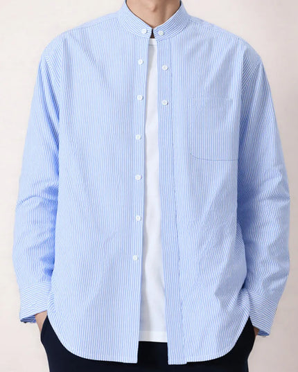 100% Cotton Oxford Mens Dress Shirt - Long Sleeve Smart Casual Fit