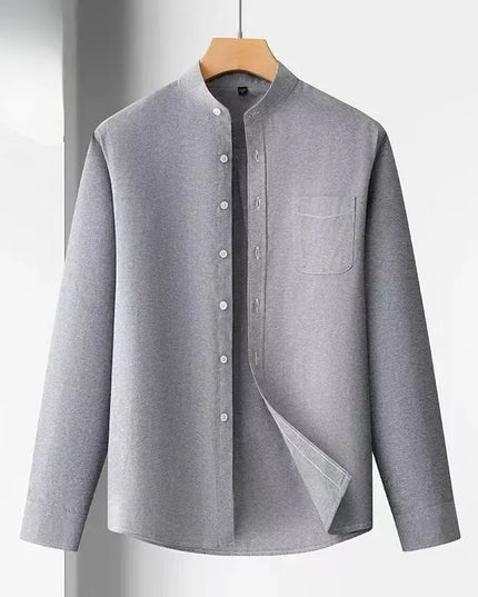 100% Cotton Oxford Mens Dress Shirt - Long Sleeve Smart Casual Fit