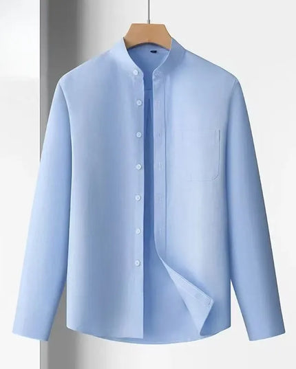 100% Cotton Oxford Mens Dress Shirt - Long Sleeve Smart Casual Fit