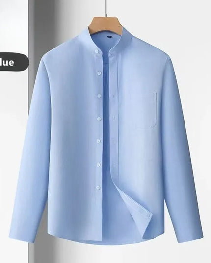 100% Cotton Oxford Mens Dress Shirt - Long Sleeve Smart Casual Fit