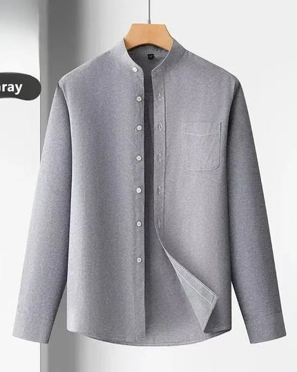 100% Cotton Oxford Mens Dress Shirt - Long Sleeve Smart Casual Fit