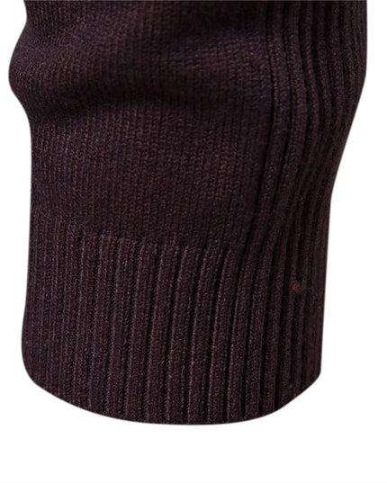 2021 Men's Casual Turtleneck Sweater - Warm Solid Color Pullover