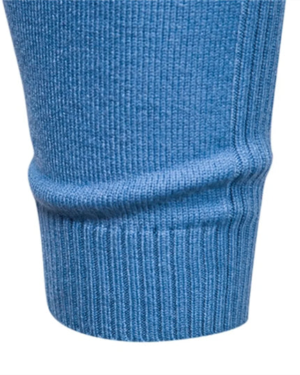 2021 Winter Thickness Pullover - Men's O-neck Slim Solid Sweater