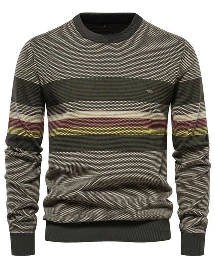 2023 Autumn & Winter Patchwork Sweater - High Quality Cotton Pullover
