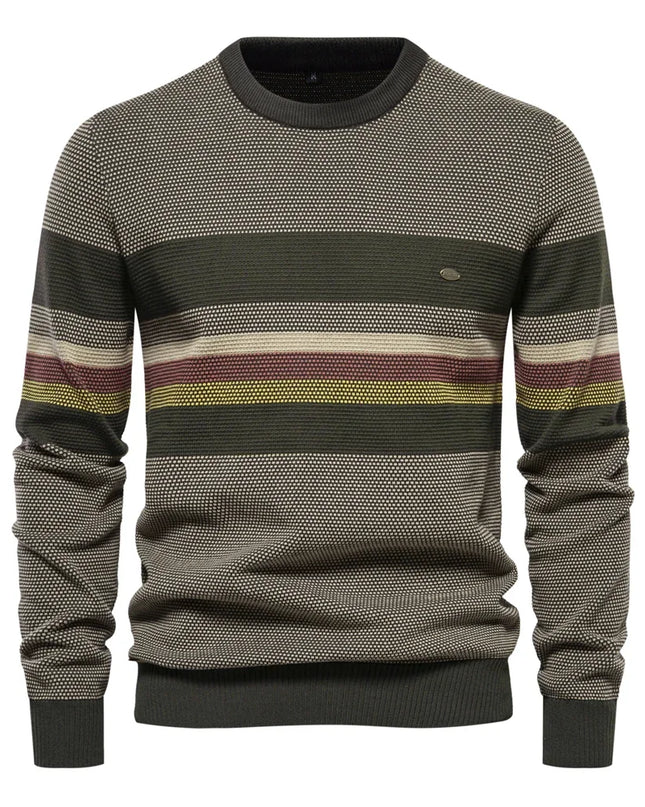 2023 Autumn & Winter Patchwork Sweater - High Quality Cotton Pullover