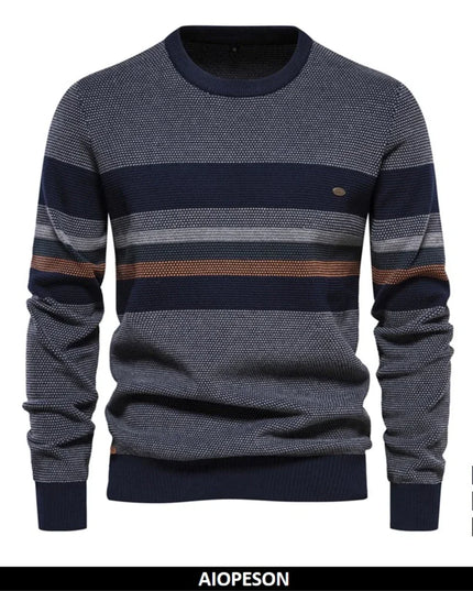 2023 Autumn & Winter Patchwork Sweater - High Quality Cotton Pullover