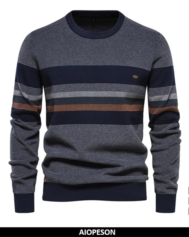 2023 Autumn & Winter Patchwork Sweater - High Quality Cotton Pullover