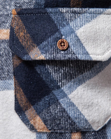 2023 Autumn Winter Plaid Shirt for Men - Casual Over Jacket Style