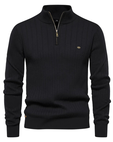 2023 Autumn Zipper Pullover Sweater - High Quality Cotton