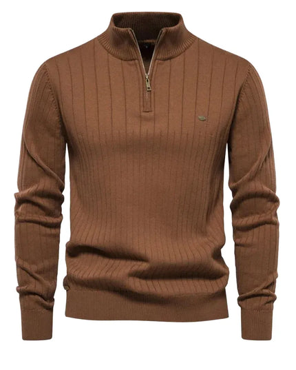 2023 Autumn Zipper Pullover Sweater - High Quality Cotton