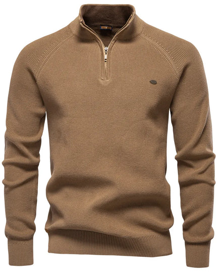 2023 Men’s Autumn Cotton Zipper Cardigan - Casual & Warm Sweater