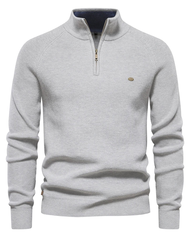 2023 Men’s Autumn Cotton Zipper Cardigan - Casual & Warm Sweater