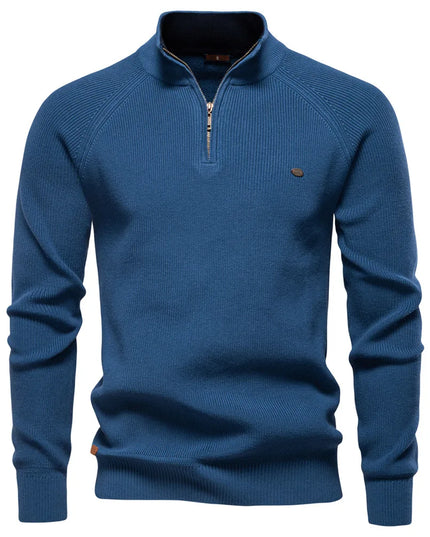 2023 Men’s Autumn Cotton Zipper Cardigan - Casual & Warm Sweater