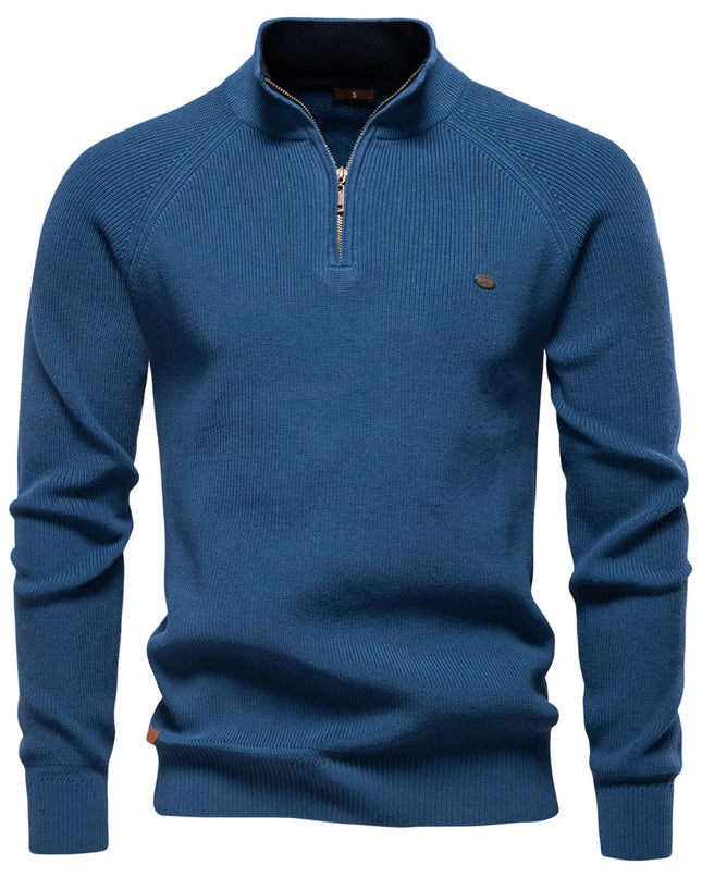 2023 Men’s Autumn Cotton Zipper Cardigan - Casual & Warm Sweater