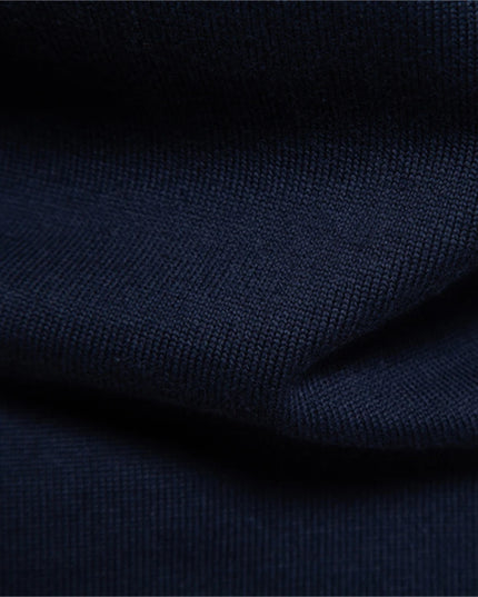 2023 Men’s Cotton Polo Neck Sweater - Casual High-Quality Pullover