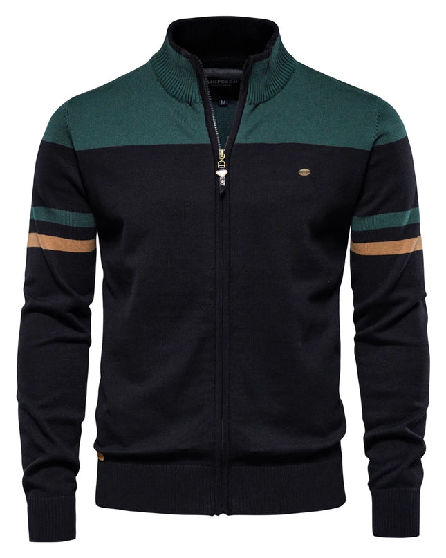 2023 Men’s Zipper Cardigan - 100% Cotton Casual Style