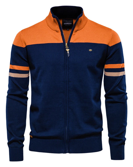 2023 Men’s Zipper Cardigan - 100% Cotton Casual Style