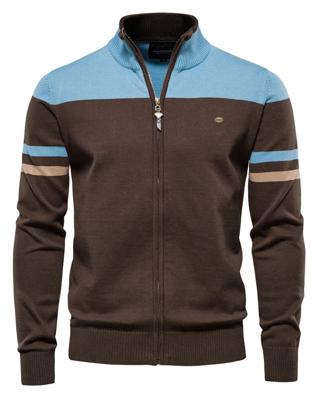 2023 Men’s Zipper Cardigan - 100% Cotton Casual Style