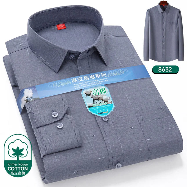 2024 Luxury Men's Long Sleeve Printed Shirt - Formal Fashion Style