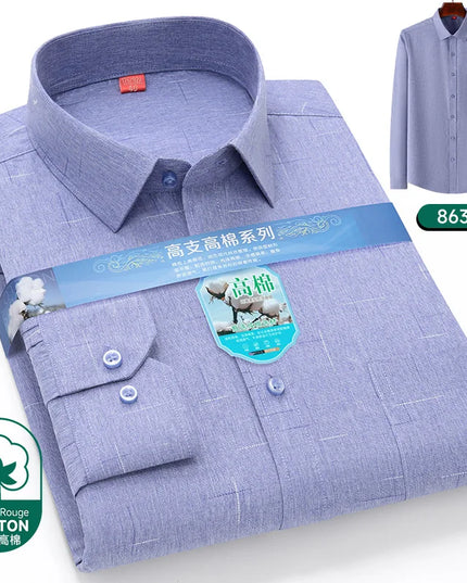 2024 Luxury Men's Long Sleeve Printed Shirt - Formal Fashion Style