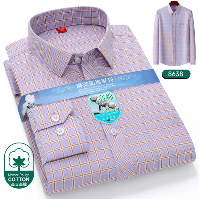 2024 Luxury Men's Long Sleeve Printed Shirt - Formal Fashion Style