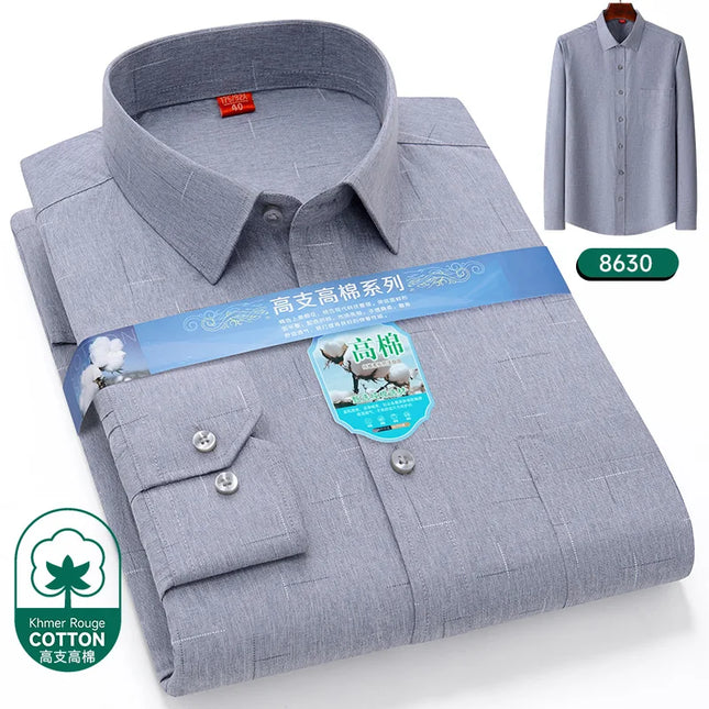 2024 Luxury Men's Long Sleeve Printed Shirt - Formal Fashion Style