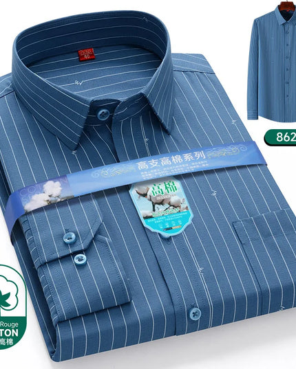 2024 Luxury Men's Long Sleeve Printed Shirt - Formal Fashion Style