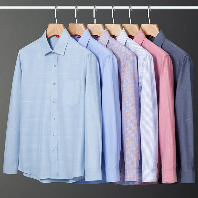 2024 Luxury Men's Long Sleeve Printed Shirt - Formal Fashion Style