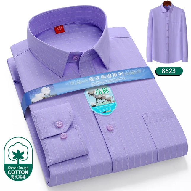 2024 Luxury Men's Long Sleeve Printed Shirt - Formal Fashion Style