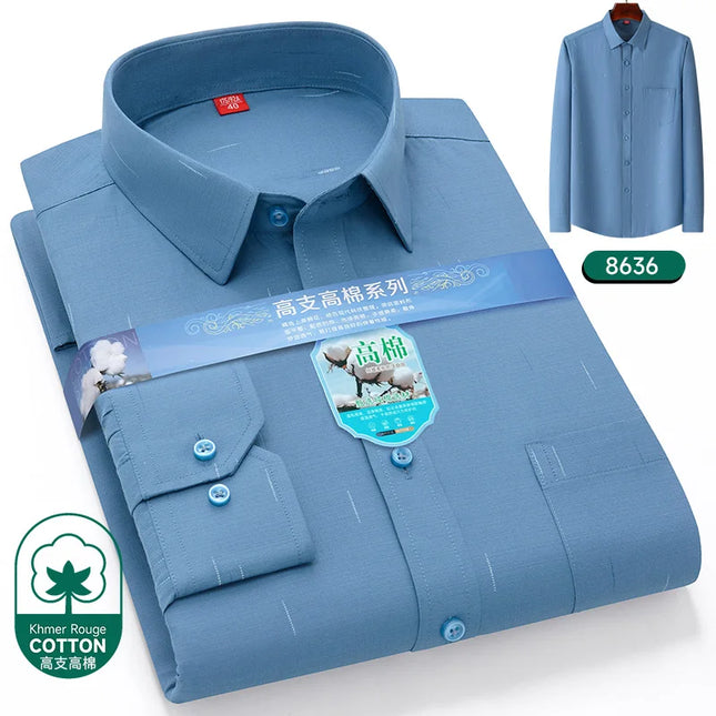 2024 Luxury Men's Long Sleeve Printed Shirt - Formal Fashion Style