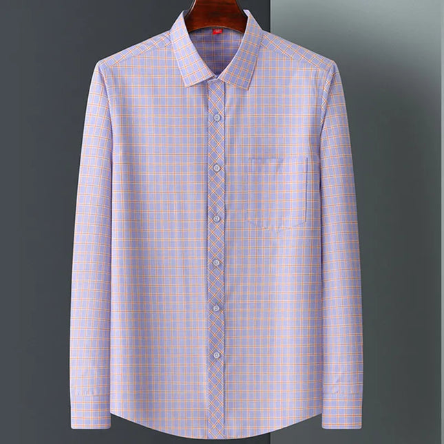 2024 Luxury Men's Long Sleeve Printed Shirt - Formal Fashion Style