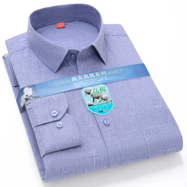 2024 Luxury Men's Long Sleeve Printed Shirt - Formal Fashion Style