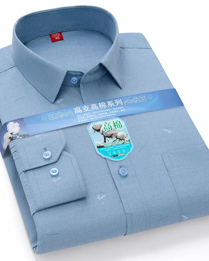 2024 Luxury Men's Long Sleeve Printed Shirt - Formal Fashion Style