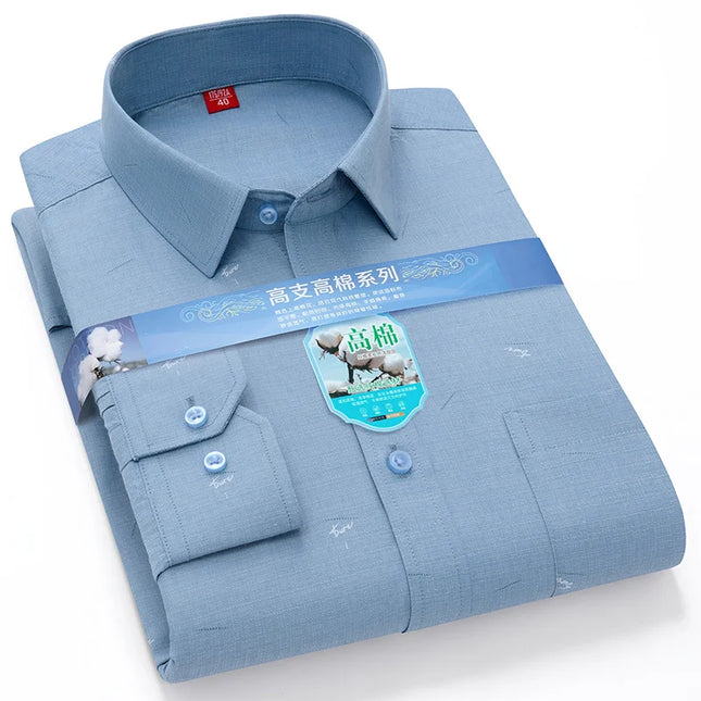 2024 Luxury Men's Long Sleeve Printed Shirt - Formal Fashion Style