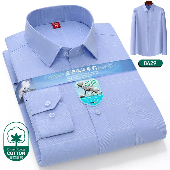 2024 Luxury Men's Long Sleeve Printed Shirt - Formal Fashion Style