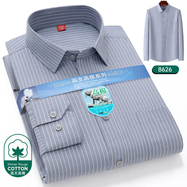 2024 Luxury Men's Long Sleeve Printed Shirt - Formal Fashion Style