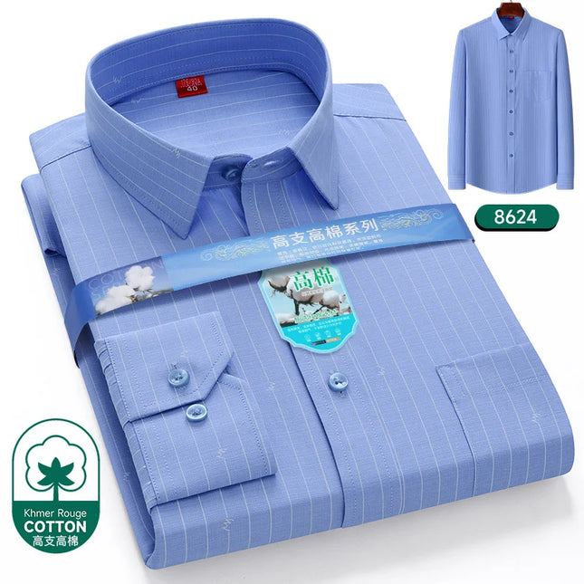 2024 Luxury Men's Long Sleeve Printed Shirt - Formal Fashion Style