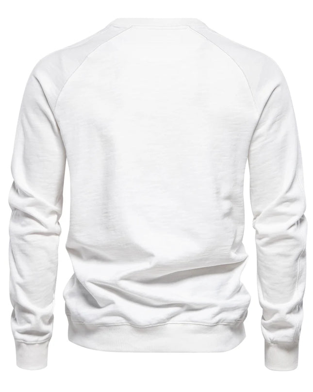 2024 Spring Cotton Blend Sweatshirt - Casual Men's Pullover