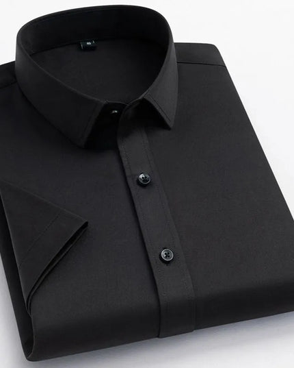 5XL Summer Short Sleeve Shirts for Men - Wrinkle-Free Casual Top