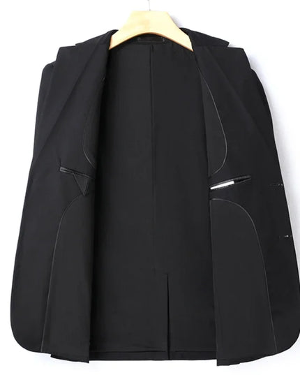 8XL Italian Style Slim Suit - Fashion Business Blazer & Pants Set