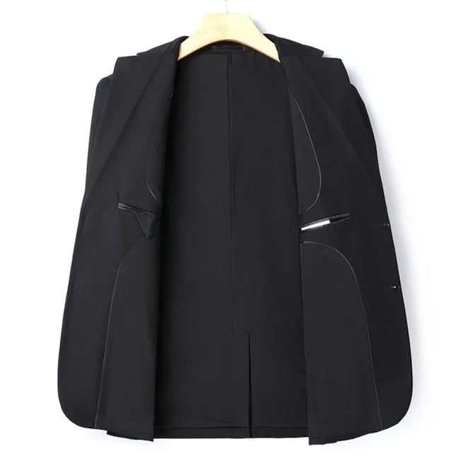 8XL Italian Style Slim Suit - Fashion Business Blazer & Pants Set