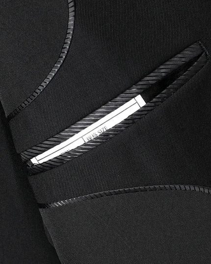 8XL Italian Style Slim Suit - Fashion Business Blazer & Pants Set